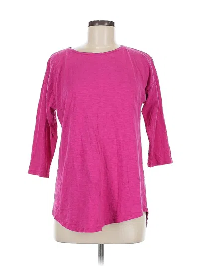 Pre-owned Chico's 3/4 Sleeve T-shirt In Pink
