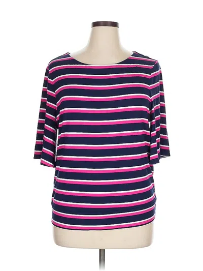 Pre-owned Chico's 3/4 Sleeve T-shirt In Pink