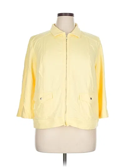 Pre-owned Chico's 3/4 Sleeve T-shirt In Yellow