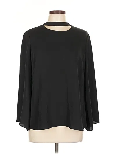 Chico's 3/4 Sleeve Top Black Keyhole Neckline Tops