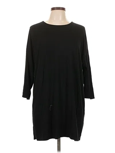 Pre-owned Chico's 3/4 Sleeve T-shirt In Black