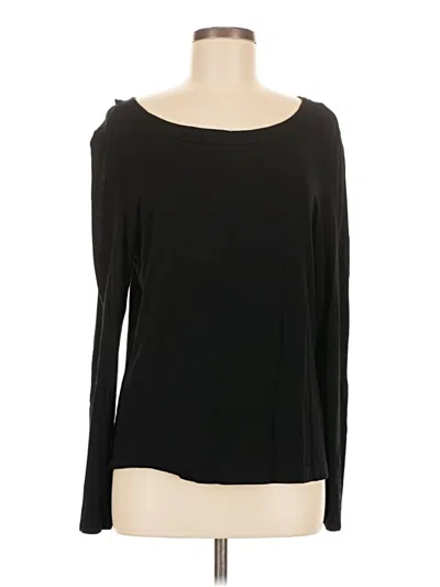 Pre-owned Chico's 3/4 Sleeve T-shirt In Black