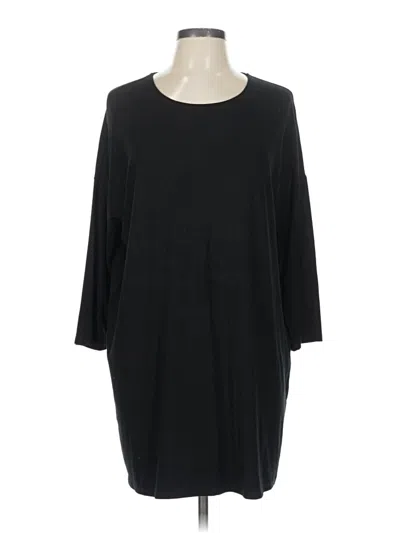 Pre-owned Chico's 3/4 Sleeve T-shirt In Black