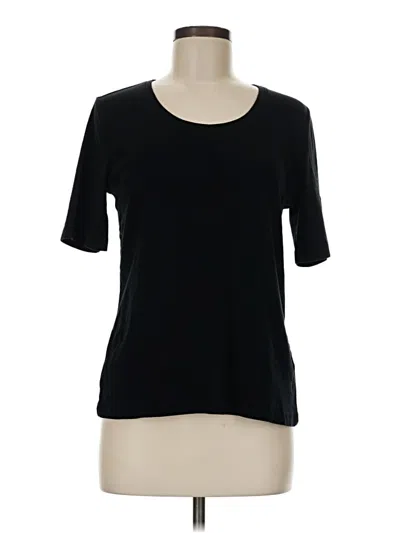 Pre-owned Chico's 3/4 Sleeve T-shirt In Black