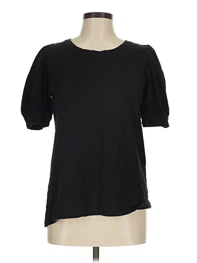 Pre-owned Chico's 3/4 Sleeve T-shirt In Black