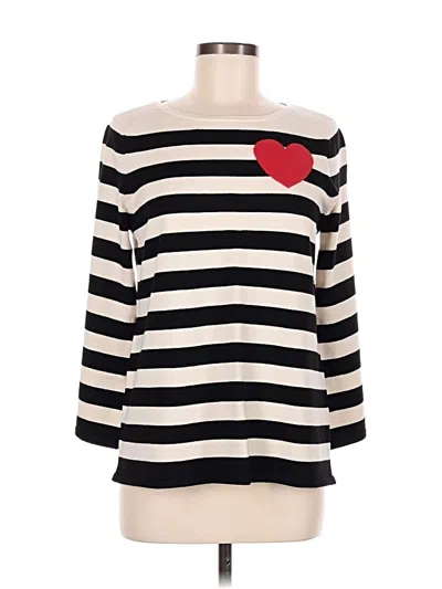 Pre-owned Chico's 3/4 Sleeve T-shirt In Black