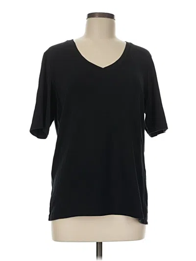 Pre-owned Chico's 3/4 Sleeve T-shirt In Black