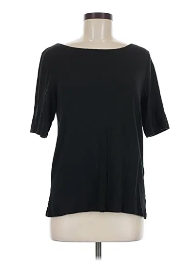 Pre-owned Chico's 3/4 Sleeve T-shirt In Black