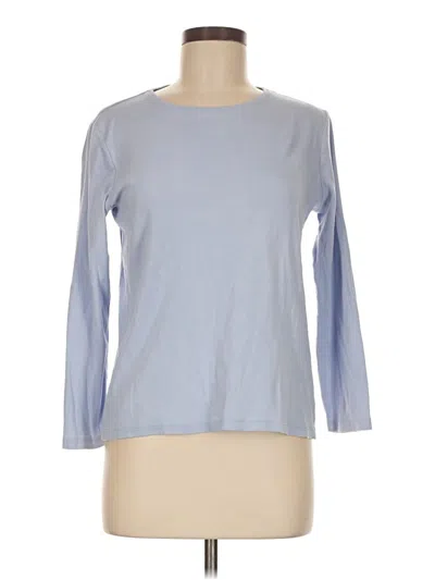 Pre-owned Chico's 3/4 Sleeve T-shirt In Blue