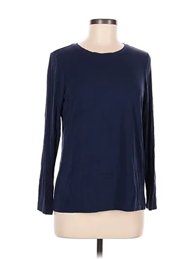 Pre-owned Chico's 3/4 Sleeve T-shirt In Blue
