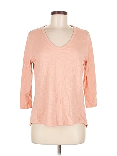 Pre-owned Chico's 3/4 Sleeve T-shirt In Orange