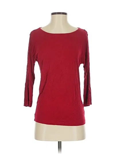 Pre-owned Chico's 3/4 Sleeve T-shirt In Red