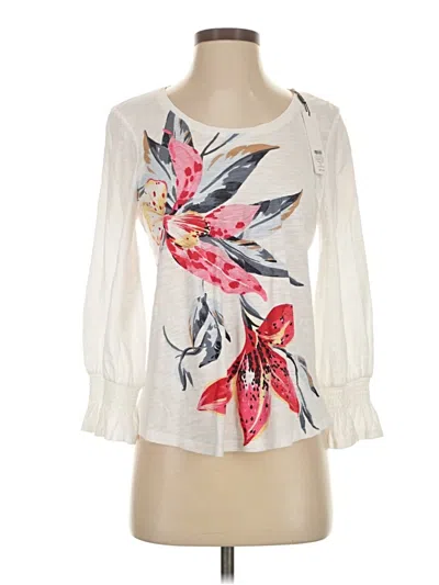 Chico's 3/4 Sleeve T-shirt In Multi