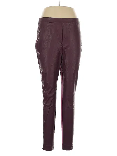 Pre-owned Chico's Active Pants In Burgundy