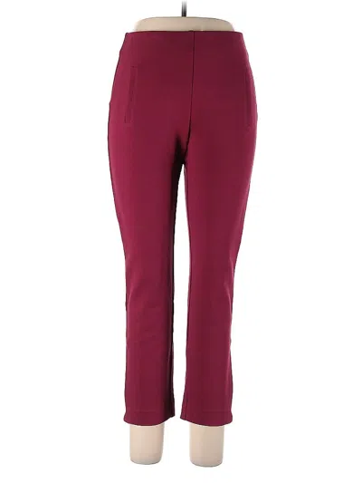 Pre-owned Chico's Active Pants In Burgundy