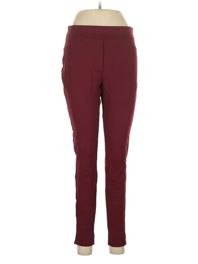 Pre-owned Chico's Active Pants In Burgundy