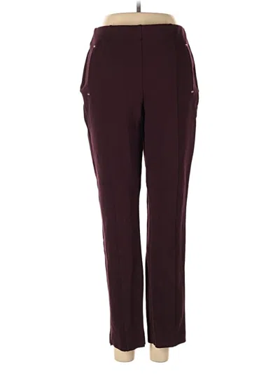 Pre-owned Chico's Active Pants In Burgundy