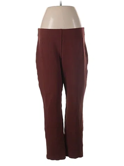 Pre-owned Chico's Active Pants In Burgundy