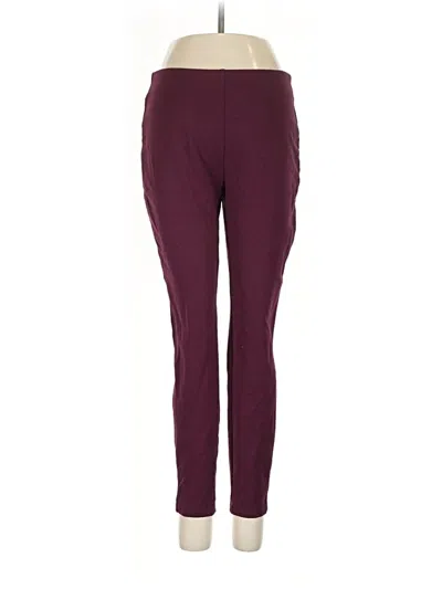 Pre-owned Chico's Active Pants In Burgundy