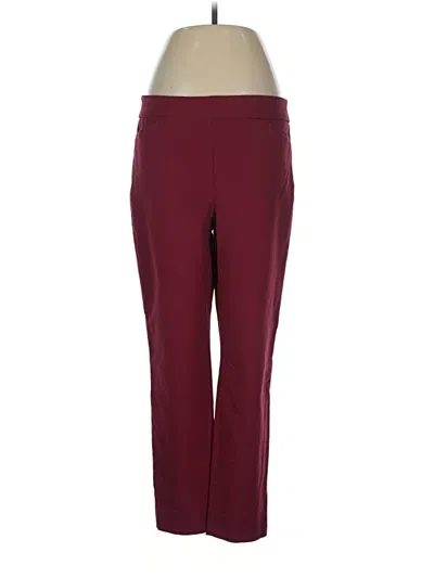 Pre-owned Chico's Active Pants In Burgundy