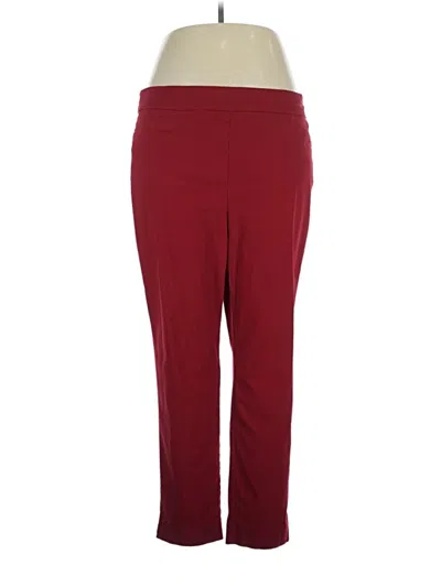 Pre-owned Chico's Active Pants In Burgundy