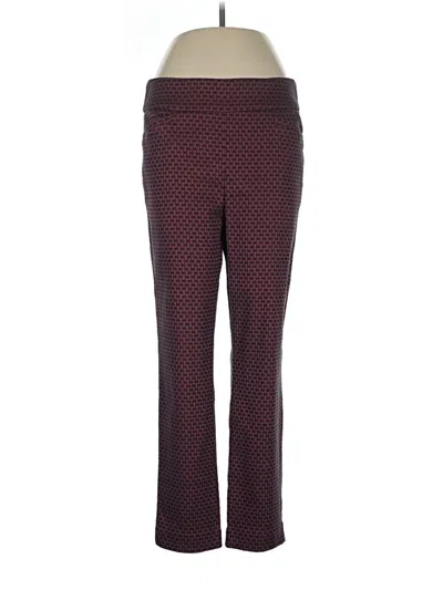 Pre-owned Chico's Active Pants In Burgundy