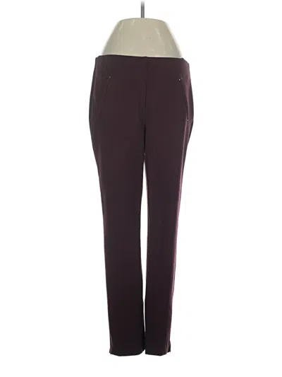 Pre-owned Chico's Active Pants In Burgundy