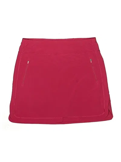 Pre-owned Chico's Active Skort In Burgundy