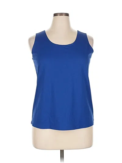 Pre-owned Chico's Active Tank Top In Blue