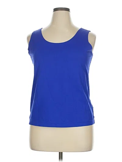 Pre-owned Chico's Active Tank Top In Blue