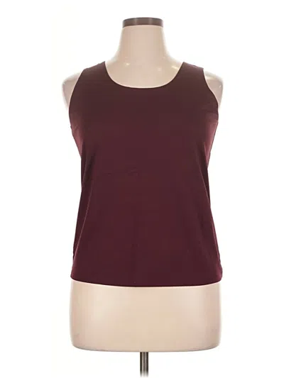 Pre-owned Chico's Active Tank Top In Burgundy