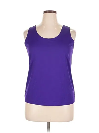 Pre-owned Chico's Active Tank Top In Purple