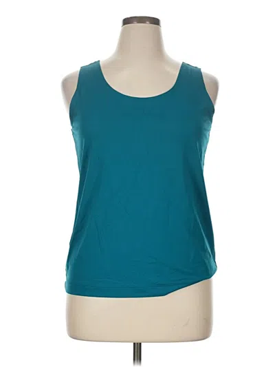 Pre-owned Chico's Active Tank Top In Teal