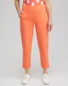 CHICO'S UPF SUN PROTECTION BUNGEE CROPPED PANTS IN ORANGE SIZE 20/22 | CHICO'S ZENERGY ACTIVEWEAR