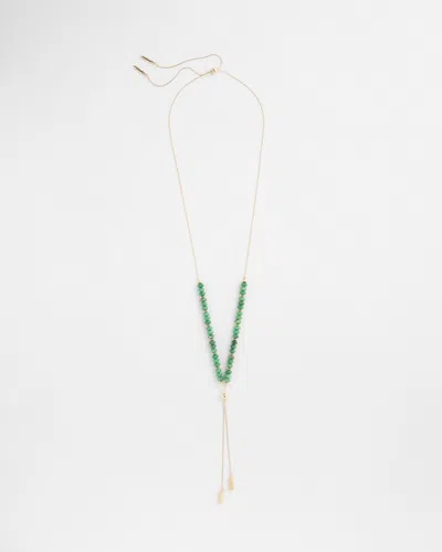 Chico's Adjustable Green Y-necklace |