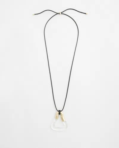 Chico's Adjustable Lucite Pendant Necklace |