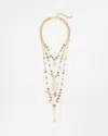 Chico's Convertible Multi-strand Semi-precious Stone Necklace |  In Multicolor
