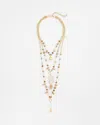 Chico's Convertible Multi-strand Semi-precious Stone Necklace |  In Multicolor