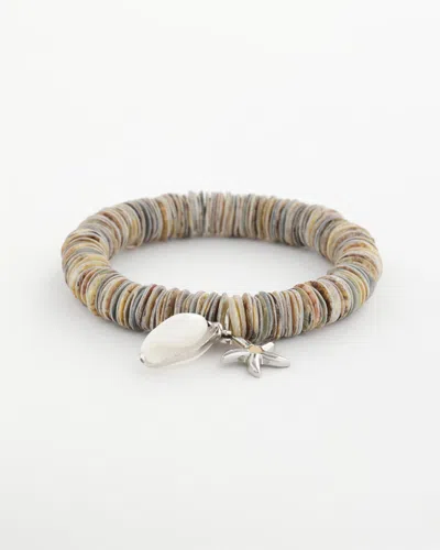 Chico's Agate Stretch Charm Bracelet In Neutral