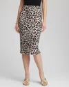 Chico's Animal-print Pencil Skirt In Deep Taupe In Animal Print