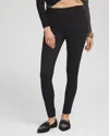 Chico's Juliet Ankle Zip Ponte Leggings In Black Size 18 |  In Black