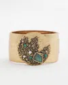 Chico's Aqua & Gold Cuff Bracelet |  In Blue