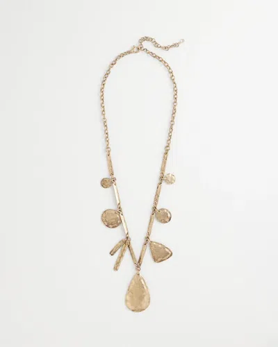 Chico's Ash Gold Charm Necklace