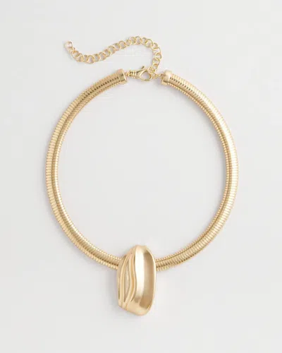 Chico's Ash Gold Collar Necklace