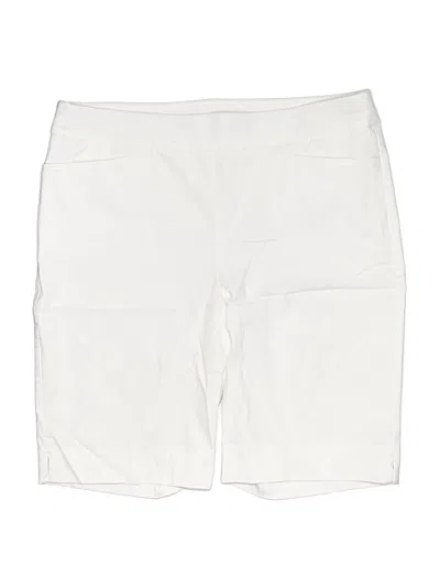 Pre-owned Chico's Athletic Shorts In White
