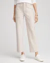 Chico's Bi-stretch Straight Cropped Ankle Pants In Taupe In Brown