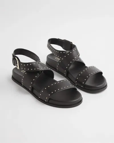 Chico's Black Leather Sandals
