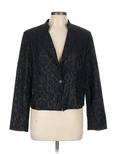Pre-owned Chico's Blazer Jacket In Black
