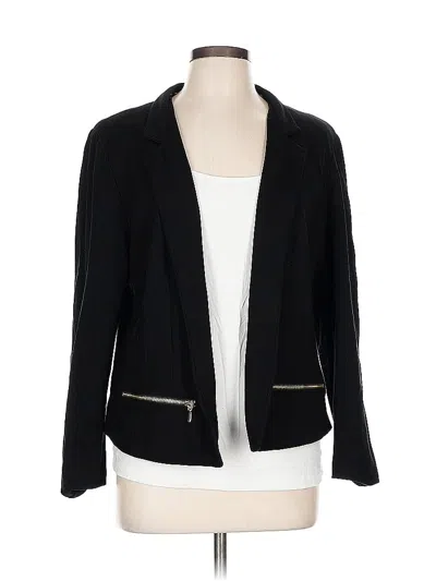 Pre-owned Chico's Blazer Jacket In Black