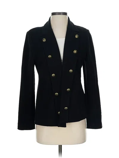 Pre-owned Chico's Blazer Jacket In Black